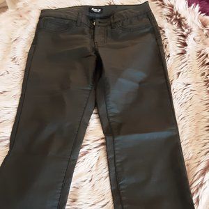 Sexy Allen B Schwartz coated jeans